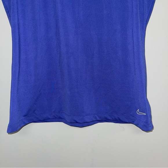Nike Golf Sleeveless Polo Women’s Size Large Purple Blue Tour Performance Top - Picture 4 of 8